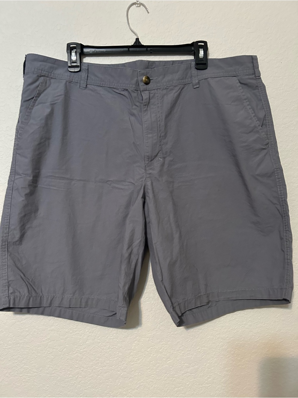 Men's Columbia Gray Casual Chino Shorts, Size 40 Preloved